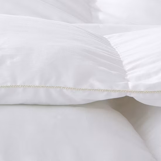 Fabricante China 50% plumón de ganso blanco 50% edredón de cama de hotel de plumas