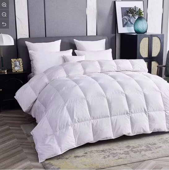 Edredón nórdico de plumas y plumón de pato blanco de lujo