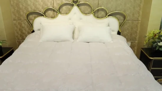 Venta caliente hotel de 5 estrellas almohada de plumón de ganso blanco